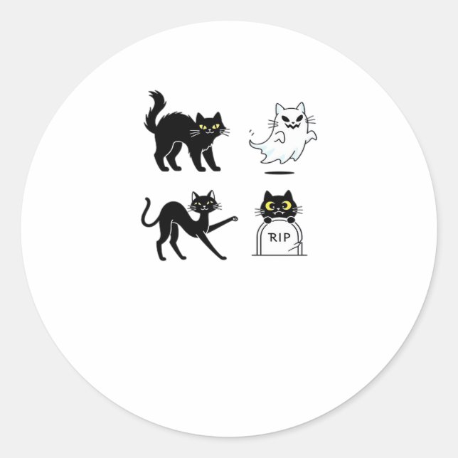 Halloween Pack  Spooky and Festive Graphic Bundle  Classic Round Sticker (Front)