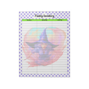 Halloween Pantry Inventory List Notepad
