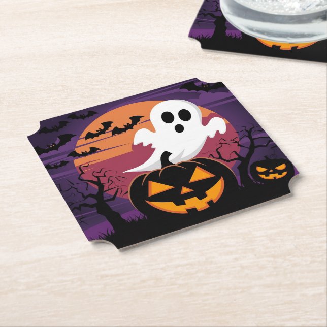 Halloween Paper Coaster (Angled)