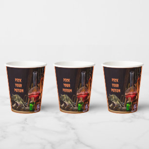 Halloween Paper Cups, Pick Your Poison Cups