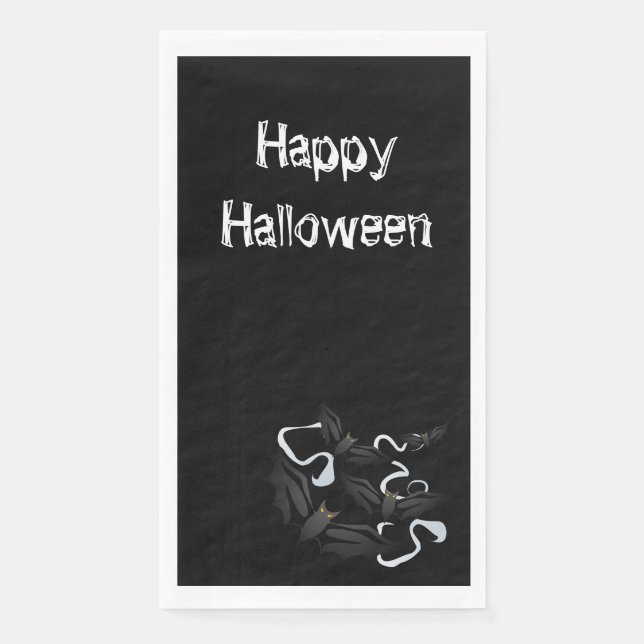 Halloween Paper Guest Towel Napkin (Front)