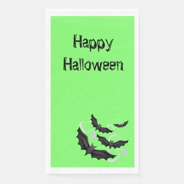 Halloween Paper Guest Towel Napkin (Front)
