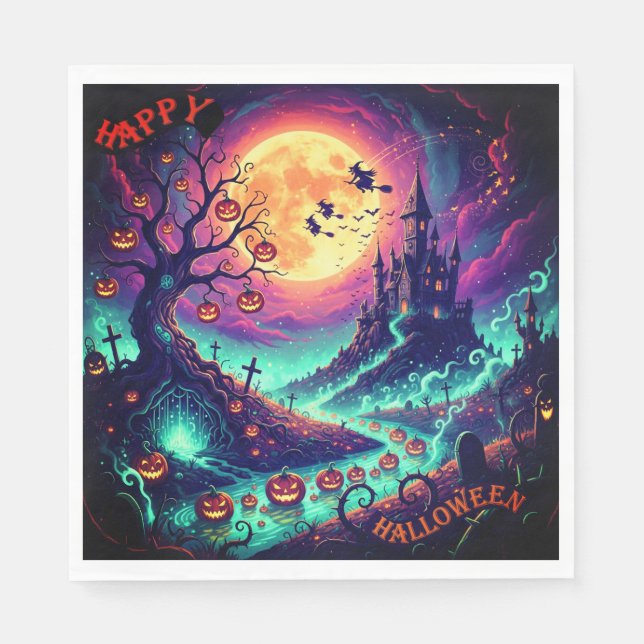 Halloween Paper Napkin  (Front)