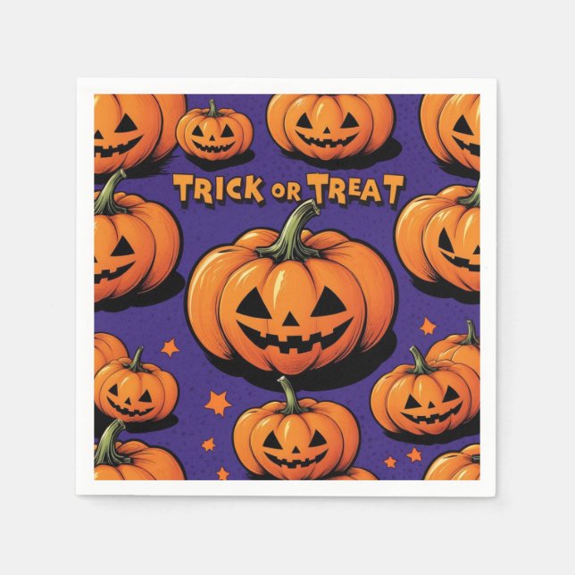 Halloween paper napkins (Front)