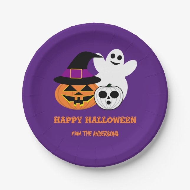 Halloween Paper Plate (Front)