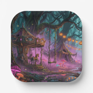 Halloween paper plate