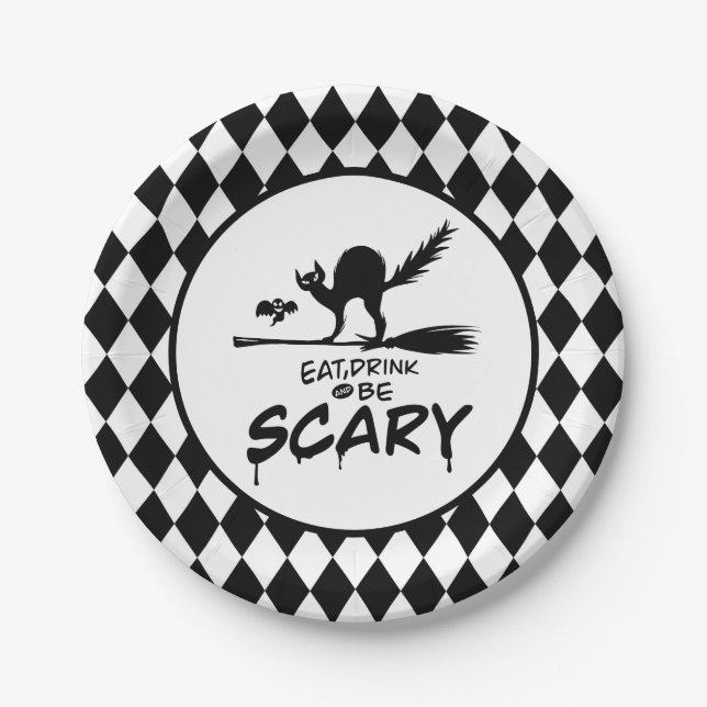 Halloween Paper Plate (Front)