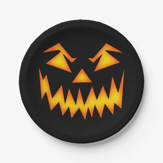 Halloween Paper Plate (Front)