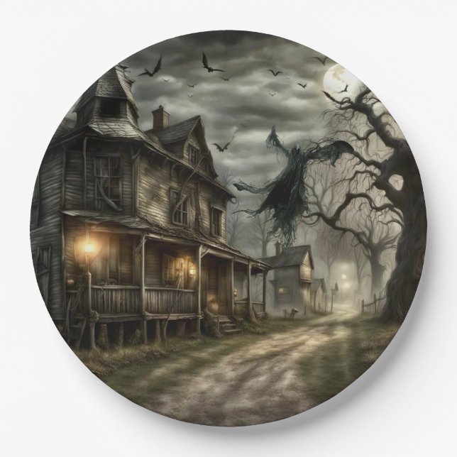 Halloween  paper plate (Front)
