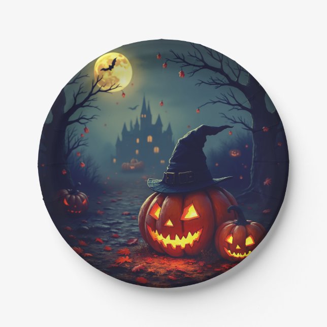 Halloween Paper Plate (Front)