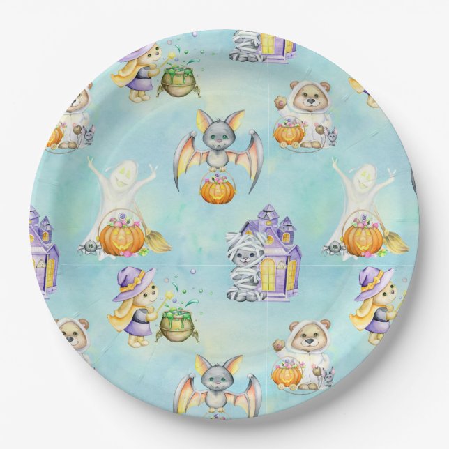 Halloween Paper Plate (Front)