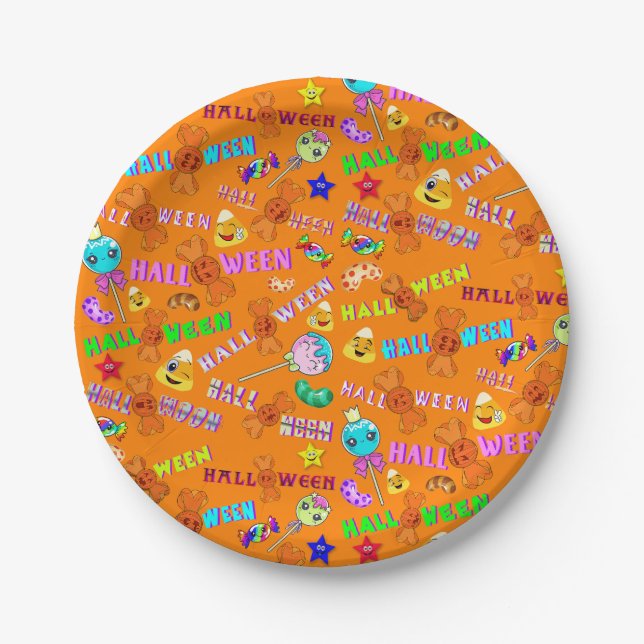 Halloween Paper Plate (Front)