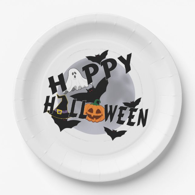 Halloween Paper Plates  (Front)
