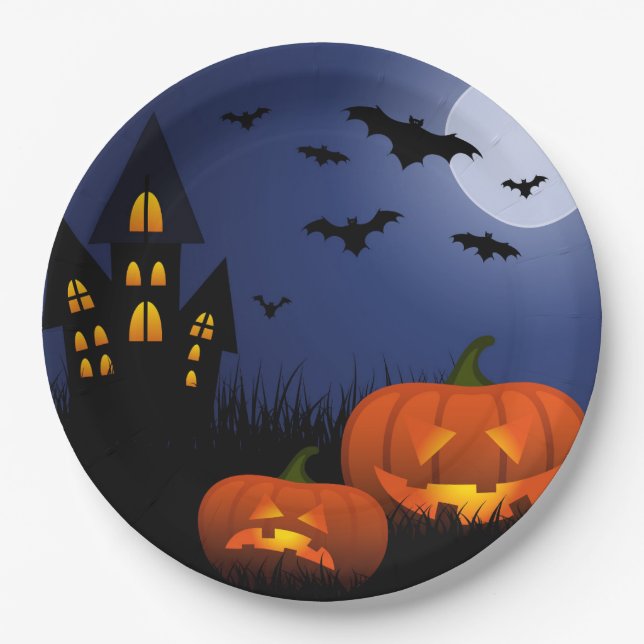 Halloween Paper Plates (Front)