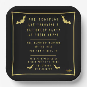 Halloween Paper Plates by Poet Adiela Akoo