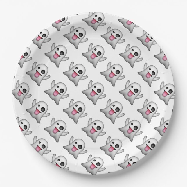Halloween Paper Plates/Ghost Plate (Front)