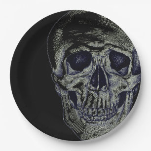Halloween Paper Plates-Skull Plate