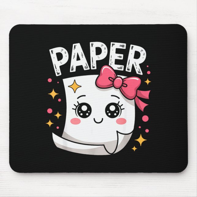 Halloween Paper Scissors Rock Matching Cute Paper  Mouse Pad (Front)