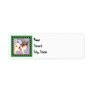 Halloween Papillon Return Address Label