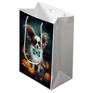 Halloween Papillon With Pumpkins Scary  Medium Gift Bag