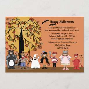 Halloween Parade Party Invitation