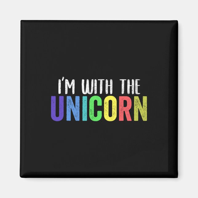 Halloween Parent Daughter Adult Costume I'm With T Magnet (Front)