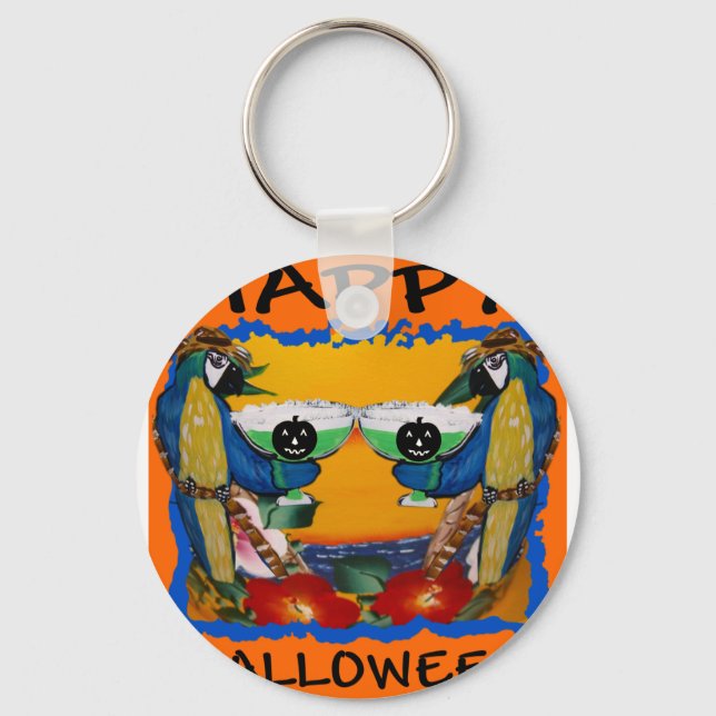 HALLOWEEN PARROTS KEY RING (Front)