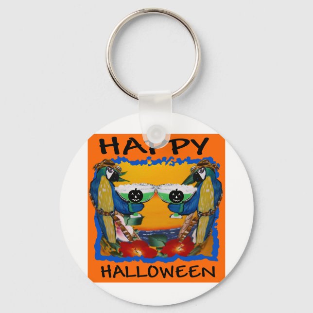 HALLOWEEN PARROTS KEY RING (Front)
