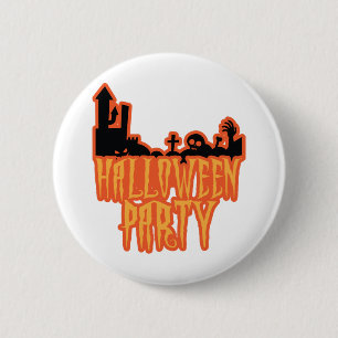 Halloween Party 6 Cm Round Badge