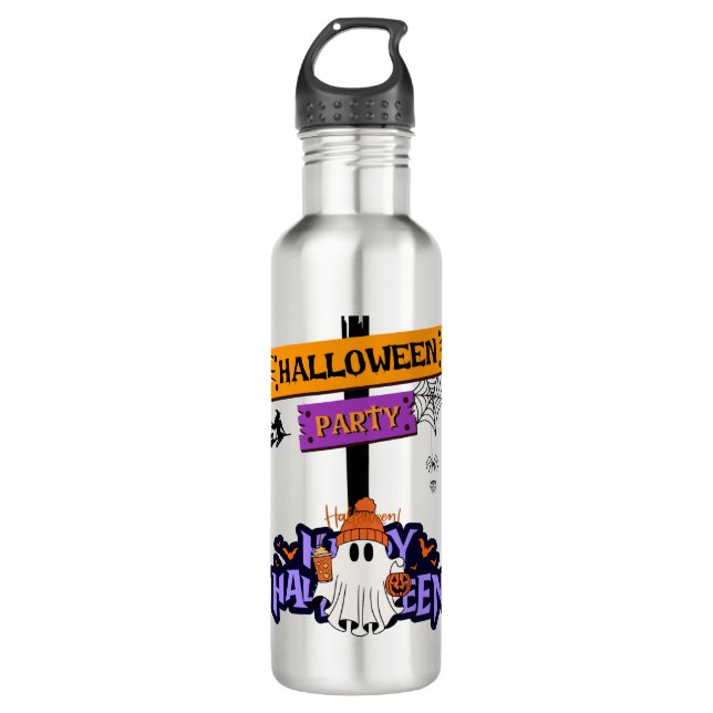 Halloween Party 710 Ml Water Bottle (Front)