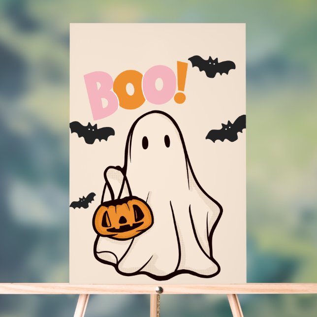 HALLOWEEN PARTY ACRYLIC SIGN (Neutral)