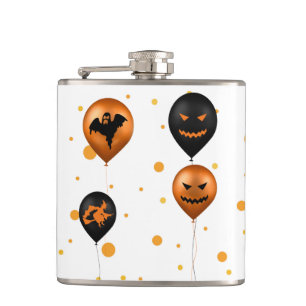 Halloween Party Balloons - Vinyl Wrapped Flask