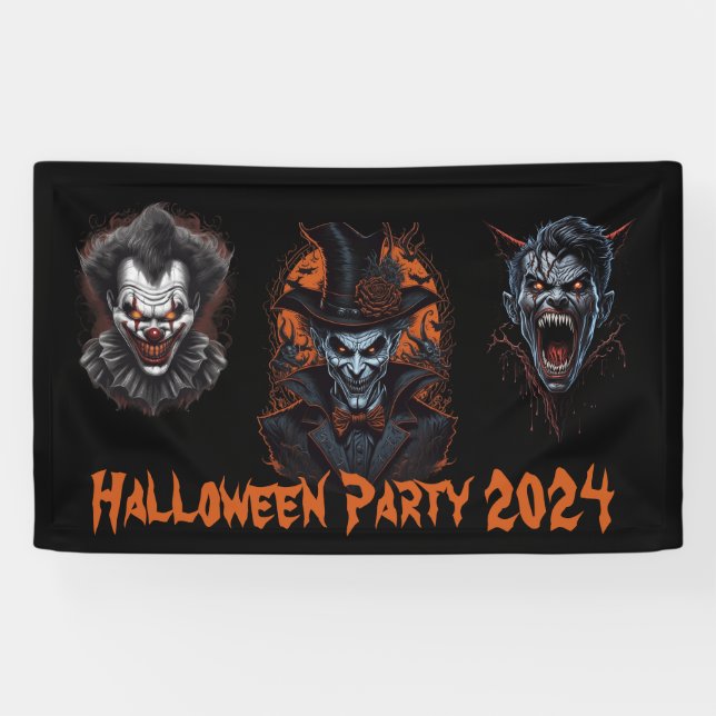Halloween Party Banner (Horizontal)