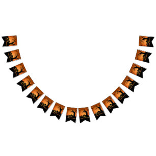 Halloween Party Banner Flags