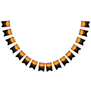 Halloween Party Banner Flags