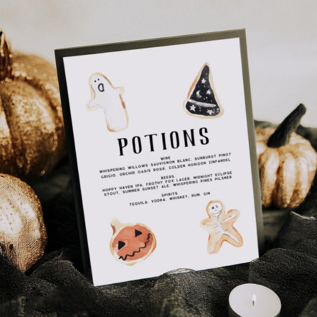 Halloween Party Bar Menu Poster (Creator Uploaded)
