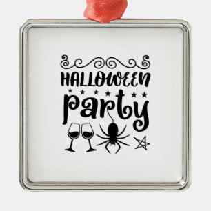 Halloween Party Birthday Metal Ornament