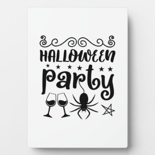 Halloween Party Birthday Plaque