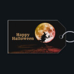 Halloween Party Black Night Full Moon Scary Gift Tags<br><div class="desc">Halloween Party Black Night Full Moon Scary Gift Tags. Unique,  beautiful,  stylish design. Easy to be personalised. Font style,  size and colours can be changed. Matching items are available.</div>