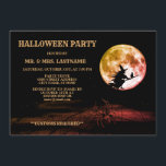 Halloween Party Black Night Full Moon Scary Invitation<br><div class="desc">Halloween Party Black Night Full Moon Scary Invitation. Unique,  beautiful,  stylish design. Easy to be personalised. Font style,  size and colours can be changed. Matching items are available.</div>