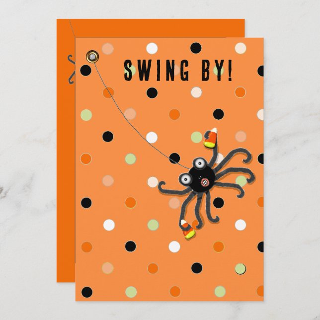 Halloween Party Blank Invitations (Front/Back)
