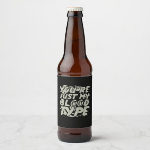 Halloween Party Blood Beer Bottle Label