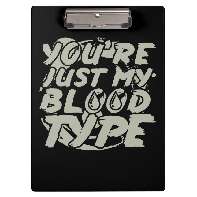 Halloween Party Blood Clipboard (Front)