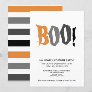 Halloween Party Boo Personalised Spooktacular Invitation