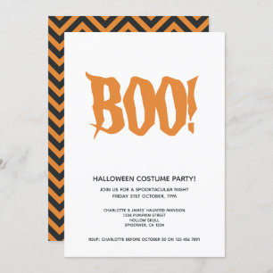Halloween Party Boo Personalised Spooktacular Invitation