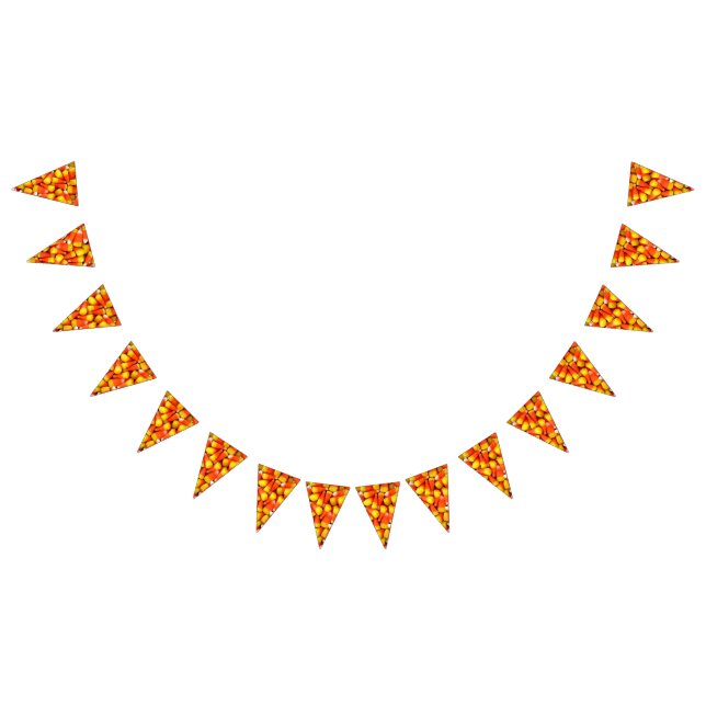 Halloween party candy corn Bunting banner (All)