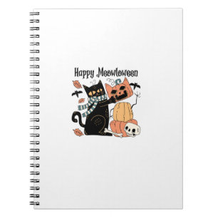 Halloween Party Cat Mum Costume Long Sleeve T-Shir Notebook