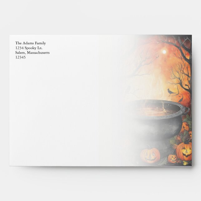 Halloween Party Coordinating  Envelope (Front)