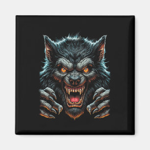 Halloween Party Costume Angry Werewolf Wolfman Magnet
