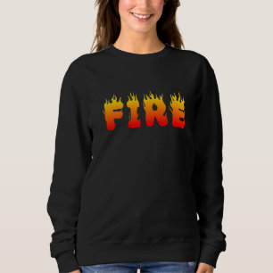 Halloween Party Costume Fire Couple Matching Sweatshirt